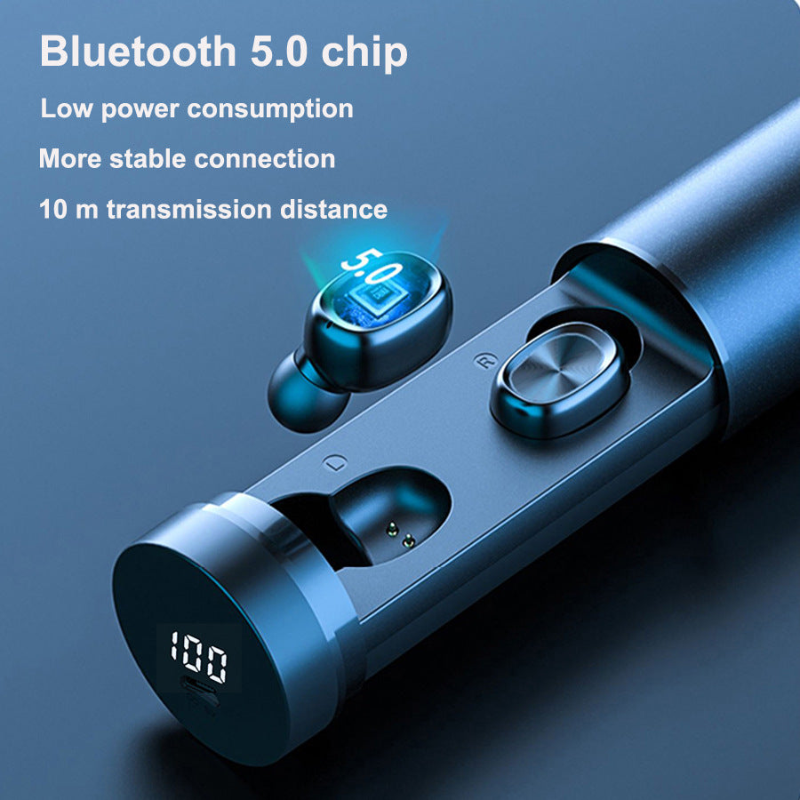 Bluetooth Earphone 5.0 Wireless 8D HIFI Sport MIC Earbuds Gaming Music Headset